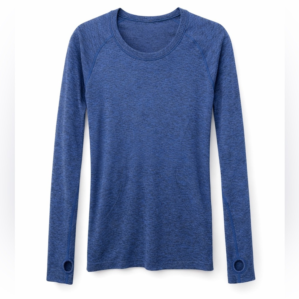 Lululemon Swiftly Tech Long Sleeve Top Blue Size 4 Athletic Workout
